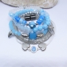 Armband Set 5 Teile Swarovski® Kristall Kleeblatt Glücksbringer