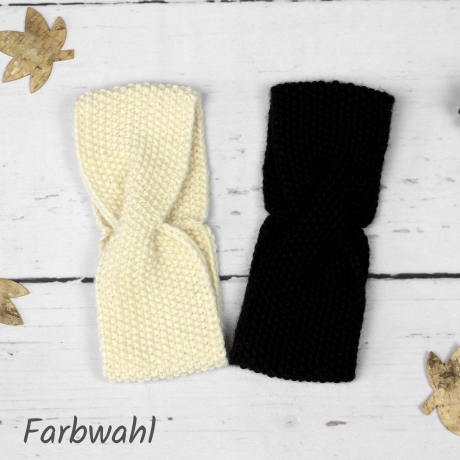 Gestricktes Stirnband mit Twist ~ Herbst | Winter