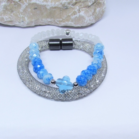 Armband Set 5 Teile Swarovski® Kristall Kleeblatt Glücksbringer