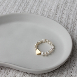 Perlenring „Corazón“  Perlenring „Corazón“