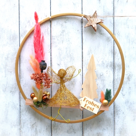 Tür Kranz Weihnachten Loop Adventsdeko Hänger Wand Fenster Tür