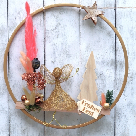 Tür Kranz Weihnachten Loop Adventsdeko Hänger Wand Fenster Tür