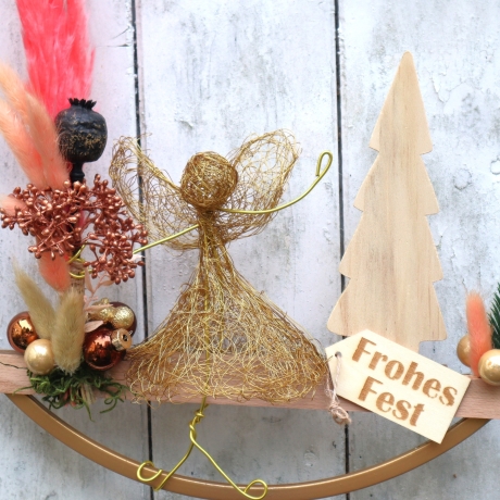 Tür Kranz Weihnachten Loop Adventsdeko Hänger Wand Fenster Tür