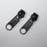 Reißverschluss schwarz 1 m & 2 St. Zipper - 5 mm Schiene Endlos