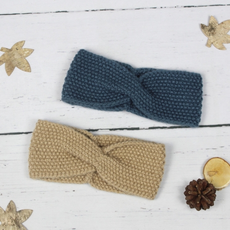 Gestricktes Stirnband mit Twist ~ Herbst | Winter