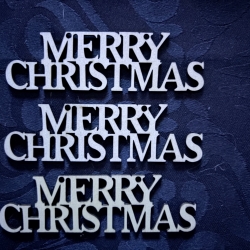 Merry Christmas - Edle Weihnachtsdekoration, 3 Stück