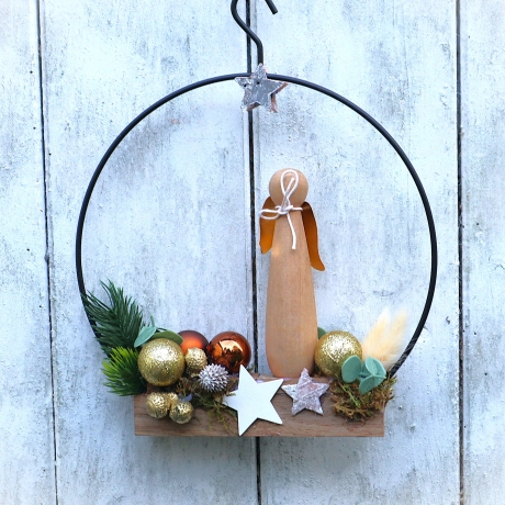 Tür Kranz Weihnachten Loop Adventsdeko Hänger Wand Fenster Tür