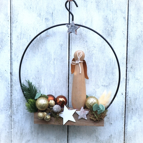 Tür Kranz Weihnachten Loop Adventsdeko Hänger Wand Fenster Tür