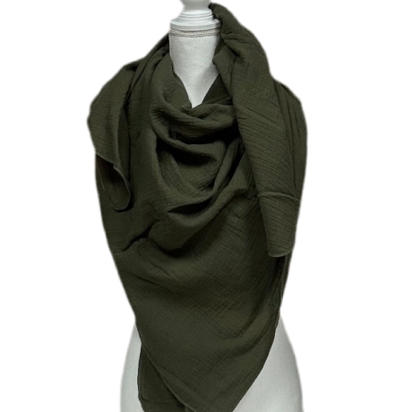 Musselin Tuch XXL | Schal | Halstuch | Dreieckstuch | 42 Farben
