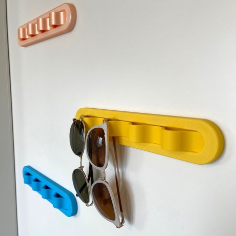 3D-Druck Sonnenbrillenhalter in vielen Sommerfarben verfügbar