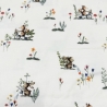 Meterware Jersey Stoff Baumwolljersey Kinder Hase Waldtiere