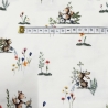 Meterware Jersey Stoff Baumwolljersey Kinder Hase Waldtiere