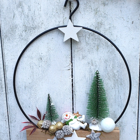 Tür Kranz Weihnachten Loop Adventsdeko Hänger Wand Fenster Tür