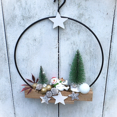 Tür Kranz Weihnachten Loop Adventsdeko Hänger Wand Fenster Tür