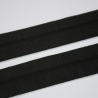 Schrägband Jersey mit Elasthan-Anteil schwarz 20 mm