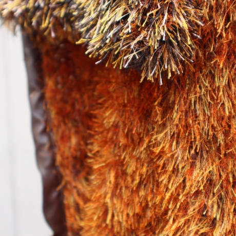 Weste gestrickt große Größe Überwurf braun Oberteil Jacke