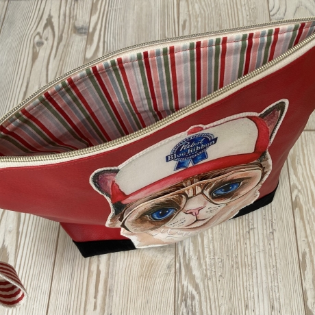 Projekttasche -Blinkekatze -REDUZIERT