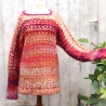 Pullover gehäkelt Tunika Pulunder Mode unisex Handarbeit