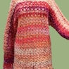 Pullover gehäkelt Tunika Pulunder Mode unisex Handarbeit