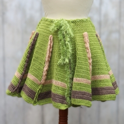 Rock gehäkelt Tellerrock Häkelrock Häkelmode Einzelstück