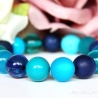 Polaris-Kugel-Armband (elastisch) in Blau und Türkis-Nuancen