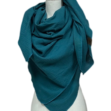 Musselin Tuch XXL | Schal | Halstuch | Dreieckstuch | 42 Farben