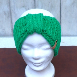 Ohrwärmer gestrickt Stirnband Ohrenwärmer Turban mit Schurwolle