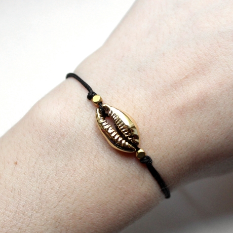 Golden Shell • Armband Makramee | Armschmuck | Geschenkidee