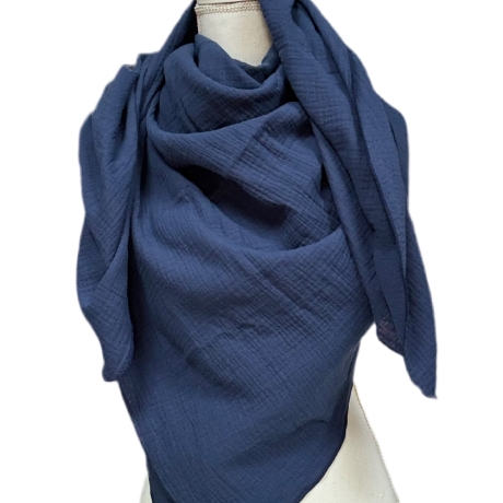 Musselin Tuch XXL | Schal | Halstuch | Dreieckstuch | 42 Farben