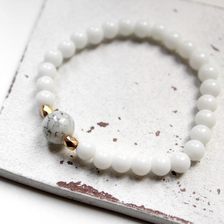 Traum in Weiß • Armband Perlen | Armschmuck | Geschenkidee