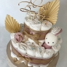 Windeltorte Oh Baby Boho zur Geburt, personalisiert