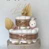 Windeltorte Oh Baby Boho zur Geburt, personalisiert
