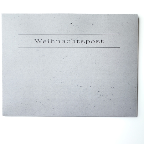 Weihnachtskarte Klappkarte Mäuse Handarbeit