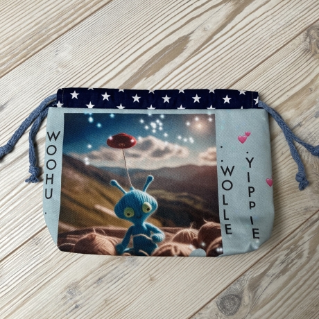 Projekttasche -Außerirdischer - Eigendesign -REDUZIERT