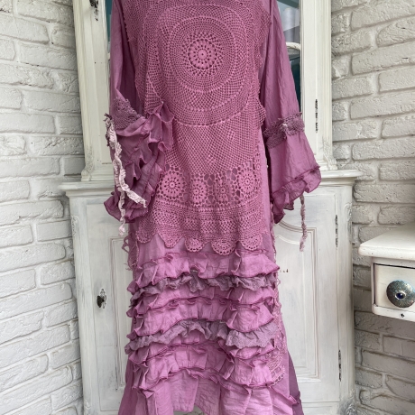 Kleid Größe 38 bis 52 Lagenlook Oversized Baumwolle