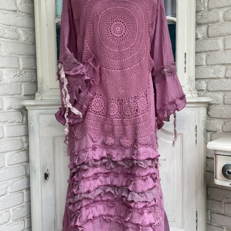 Kleid Größe 38 bis 52 Lagenlook Oversized Baumwolle