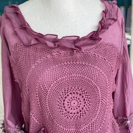 Kleid Größe 38 bis 52 Lagenlook Oversized Baumwolle