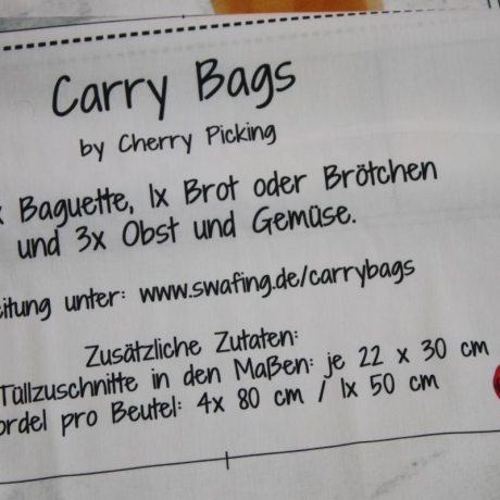 Carry Bags Einkaufspanel Cherry Picking Gemüsebeutel Obstbeutel