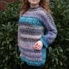 Pullover gehäkelt Tunika Pulunder Mode unisex Handarbeit