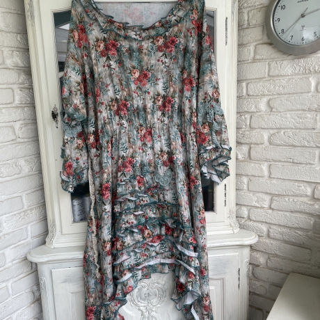 Kleid Größe 40 bis 52 Lagenlook Oversized Baumwolle