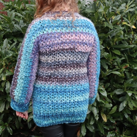 Pullover gehäkelt Tunika Pulunder Mode unisex Handarbeit