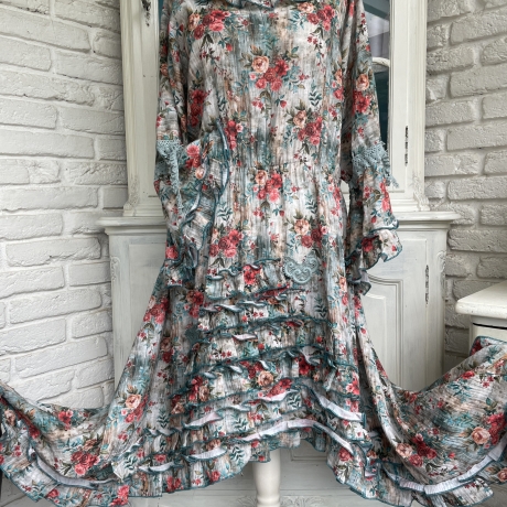 Kleid Größe 40 bis 52 Lagenlook Oversized Baumwolle