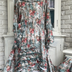 Kleid Größe 40 bis 52 Lagenlook Oversized Baumwolle