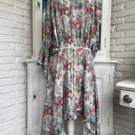Kleid Größe 40 bis 52 Lagenlook Oversized Baumwolle