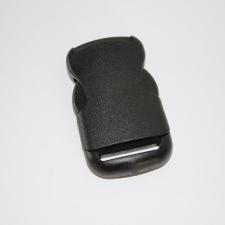 AUS Steckverschluss formschön 25 mm flach gerade schwarz