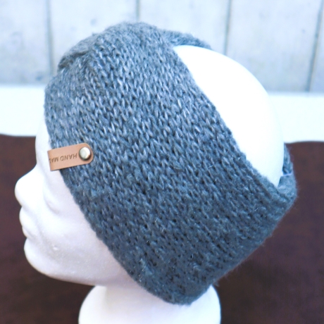 Ohrwärmer gestrickt Stirnband Strickmode Turban Haarband Wolle