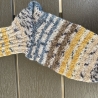 Handgestrickte  Socken Gr. 39/40 mit Glitzerfaden