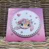 Karte süße Schildkröte - rosa pink - Herzen - verliebt - Freude