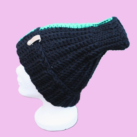 Mütze mit Öffnung für Pferdeschwanz Mütze für Zopf Ponytailbeanie