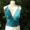 Top gehäkelt Häkeltop Oberteil Bustier Damenmode Handarbeit 